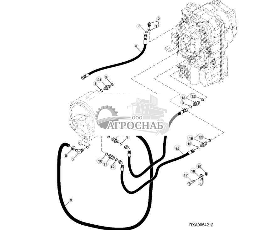 PTO Clutch Oil Lines (PST) 